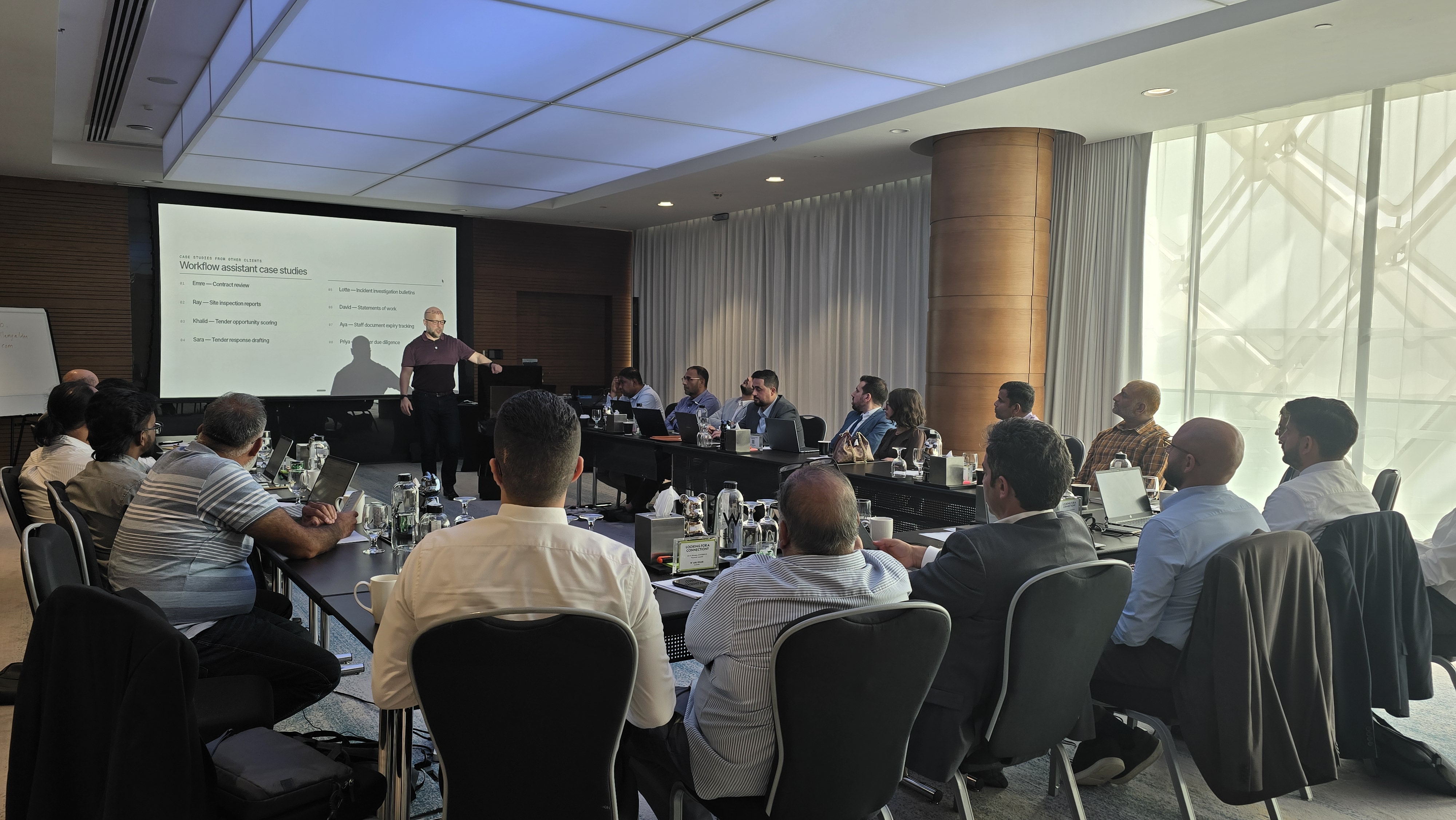 Fahed Bizzari's workshop with Transgulf